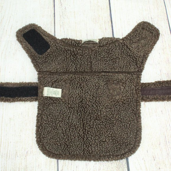 LL Bean Pet Brown Polyester Faux Fur Insulated Dog - Picture 8 of 9